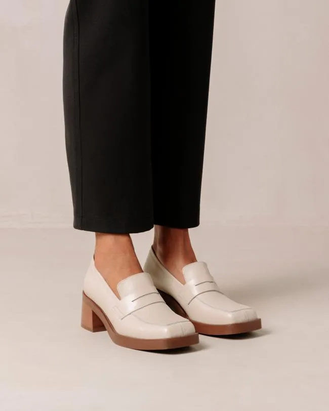 ALOHAS Loafers Roxanne 8211 Cream Leather Loafers 8211 Women
