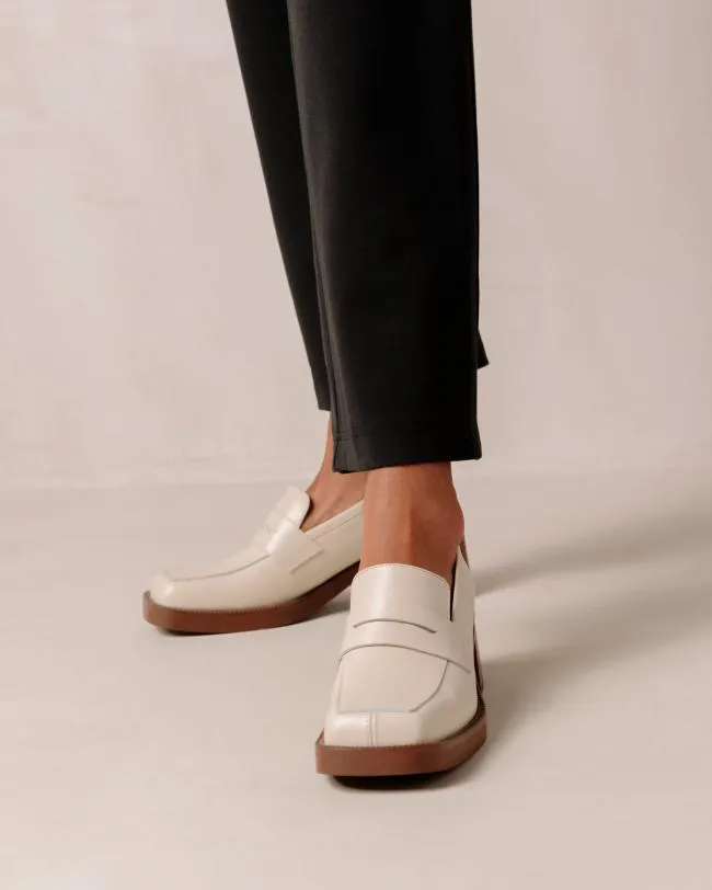 ALOHAS Loafers Roxanne 8211 Cream Leather Loafers 8211 Women