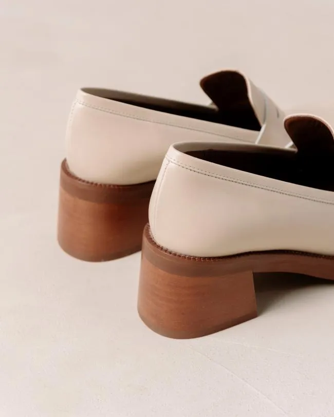 ALOHAS Loafers Roxanne 8211 Cream Leather Loafers 8211 Women
