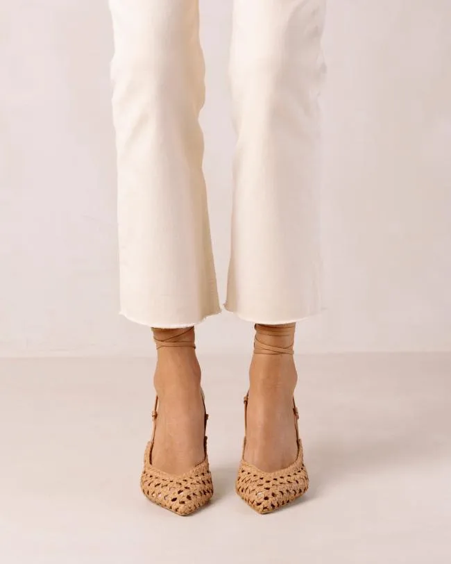 ALOHAS Pumps Sandstorm 8211 Brown Leather Heels 8211 Women