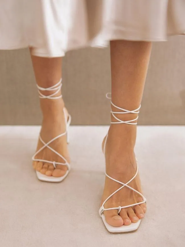 ALOHAS Sandals Bellini 8211 White Leather Sandals 8211 Women