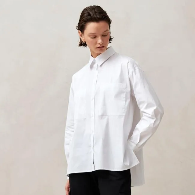 ALOHAS Shirts Domenica 8211 White Cotton Shirt 8211 Women