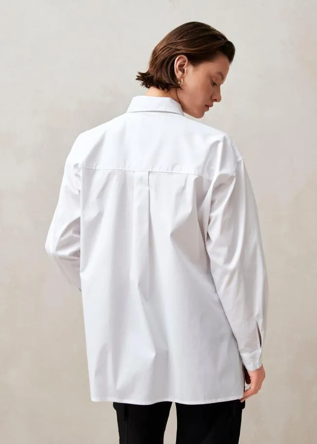 ALOHAS Shirts Domenica 8211 White Cotton Shirt 8211 Women