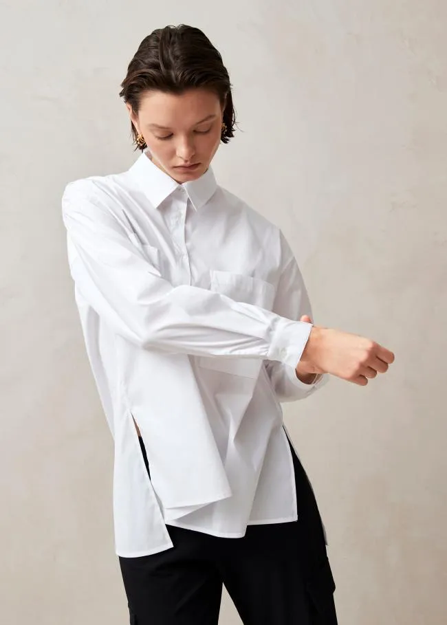 ALOHAS Shirts Domenica 8211 White Cotton Shirt 8211 Women