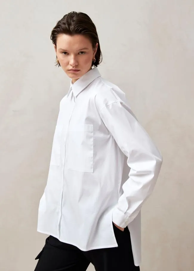 ALOHAS Shirts Domenica 8211 White Cotton Shirt 8211 Women