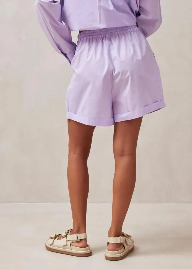 ALOHAS Shorts Mae 8211 Purple Cotton Shorts 8211 Women