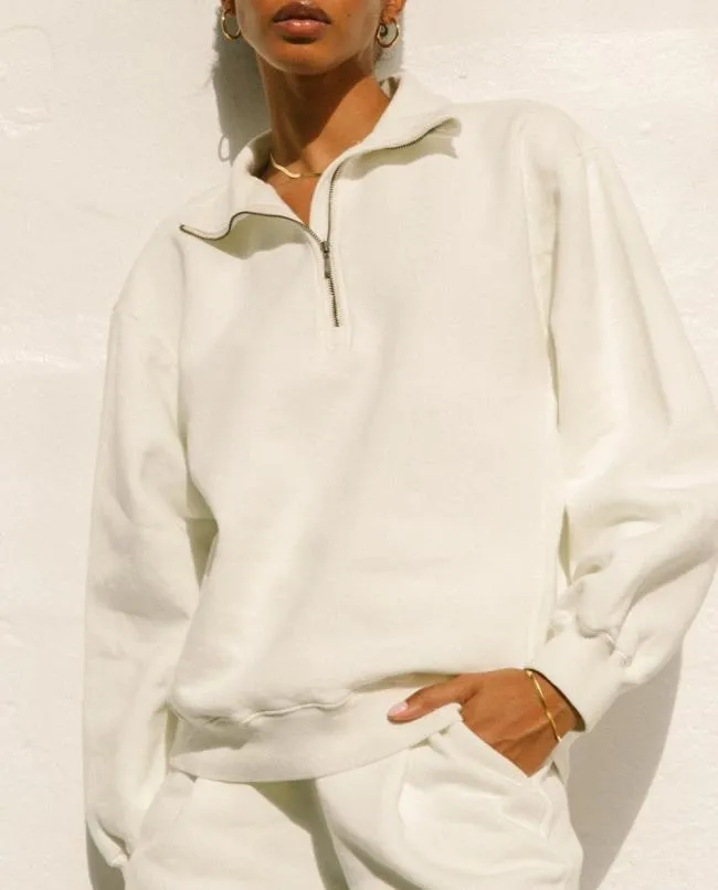 ALOHAS Sportswear Macchiato 8211 White Cotton Top 8211 Women
