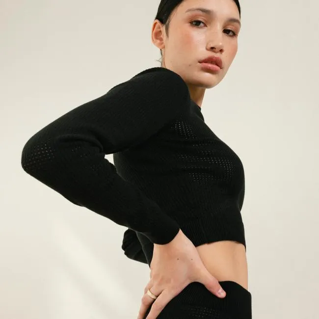 ALOHAS Sweaters and Cardigans Roy 8211 Black Knit Top 8211 Women
