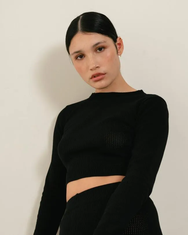 ALOHAS Sweaters and Cardigans Roy 8211 Black Knit Top 8211 Women