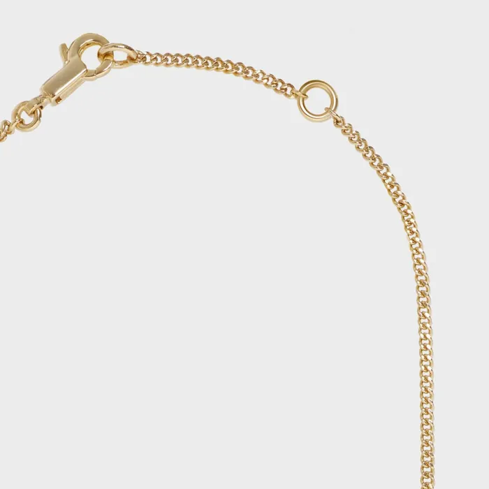 Alphabet L Necklace In Brass With Gold Finish Gold Women CELINE ALPHABET