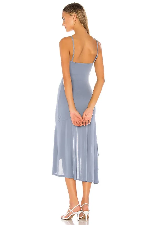 Aniyah Midi Dress Hydrangea Blue Women Lovers and Friends Dresses
