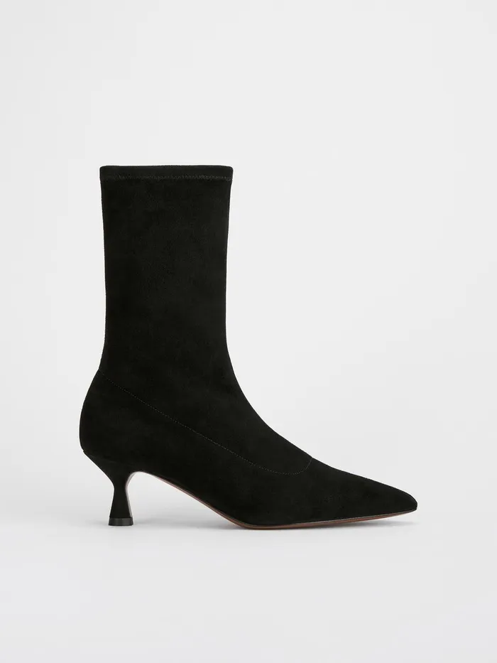 ATP Atelier Boots Cerone Black Suede Stretch Boots Black 8211 Women