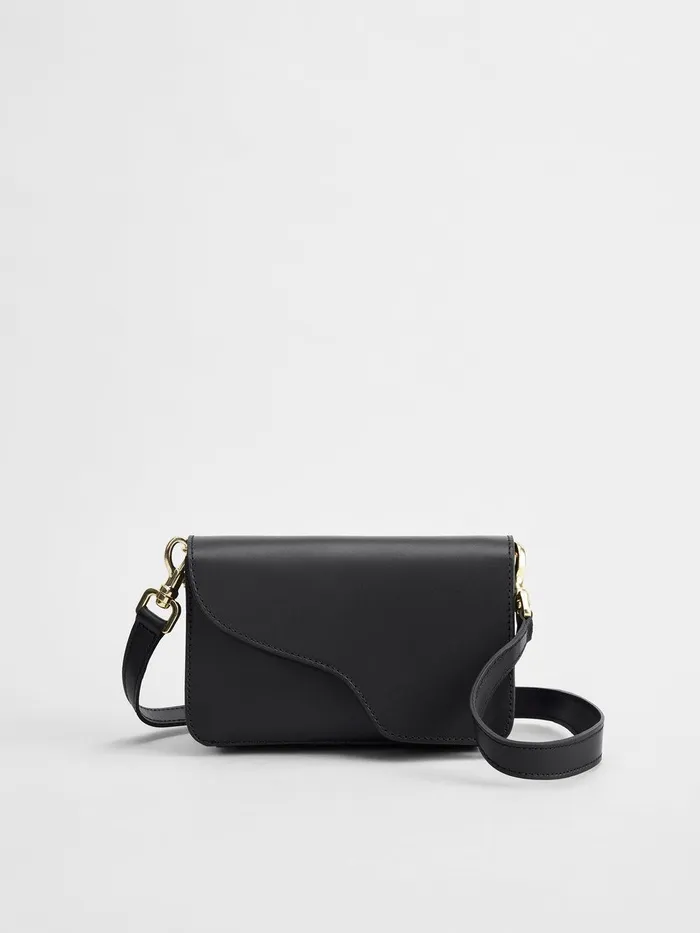 ATP Atelier Crossbody Bags Corsina Black Leather Shoulder Bag Black 8211 Women ATP Atelier Crossbody Bags Corsina Black Leather Shoulder Bag Black 8211 Women