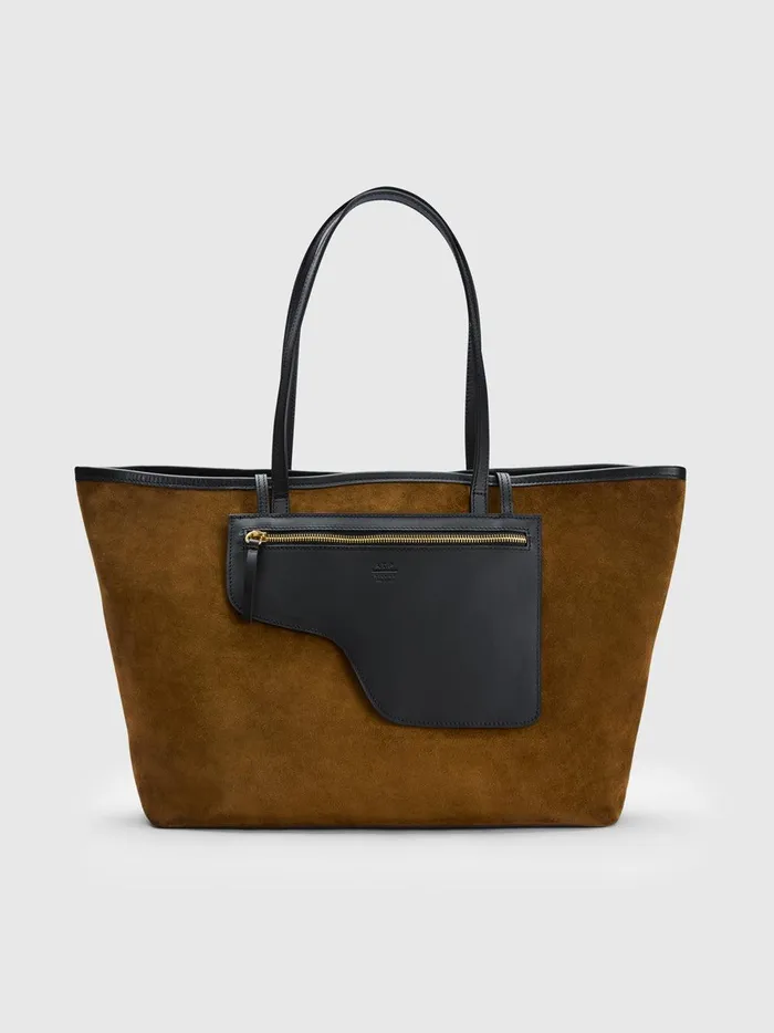 ATP Atelier Shoulder Bags Eraclea CannellaBlack SuedeLeather Large Tote Bag Cannellablack 8211 Women ATP Atelier Shoulder Bags Eraclea CannellaBlack SuedeLeather Large Tote Bag Cannellablack 8211 Women