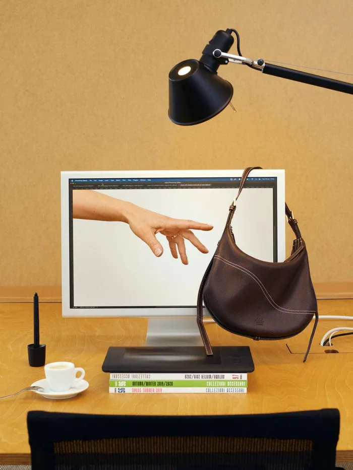 ATP Atelier Shoulder Bags Liveri WalnutContrast Stitch Grained Leather Small Hobo Bag Walnutcontrast Stitch 8211 Women