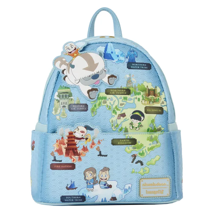 Avatar The Last Airbender Map Of The Four Nations Mini Backpack Unisex Loungefly Backpacks Avatar The Last Airbender Map Of The Four Nations Mini Backpack Unisex Loungefly Backpacks