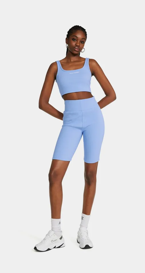 Baby Blue Revin Cycle Shorts Blue Women Daily Paper Shorts