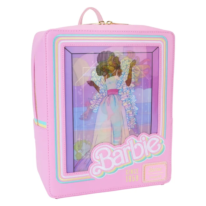Barbie 65th Anniversary Doll Box Triple Lenticular Mini Backpack Unisex Loungefly Backpacks