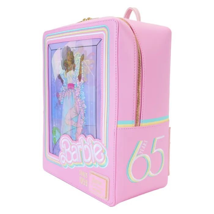 Barbie 65th Anniversary Doll Box Triple Lenticular Mini Backpack Unisex Loungefly Backpacks