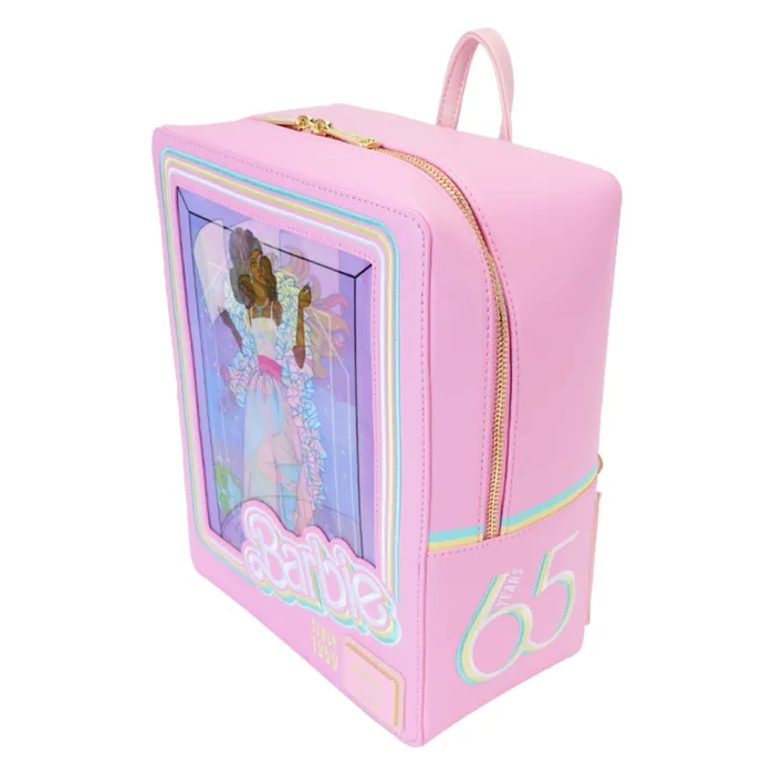 Barbie 65th Anniversary Doll Box Triple Lenticular Mini Backpack Unisex Loungefly Backpacks