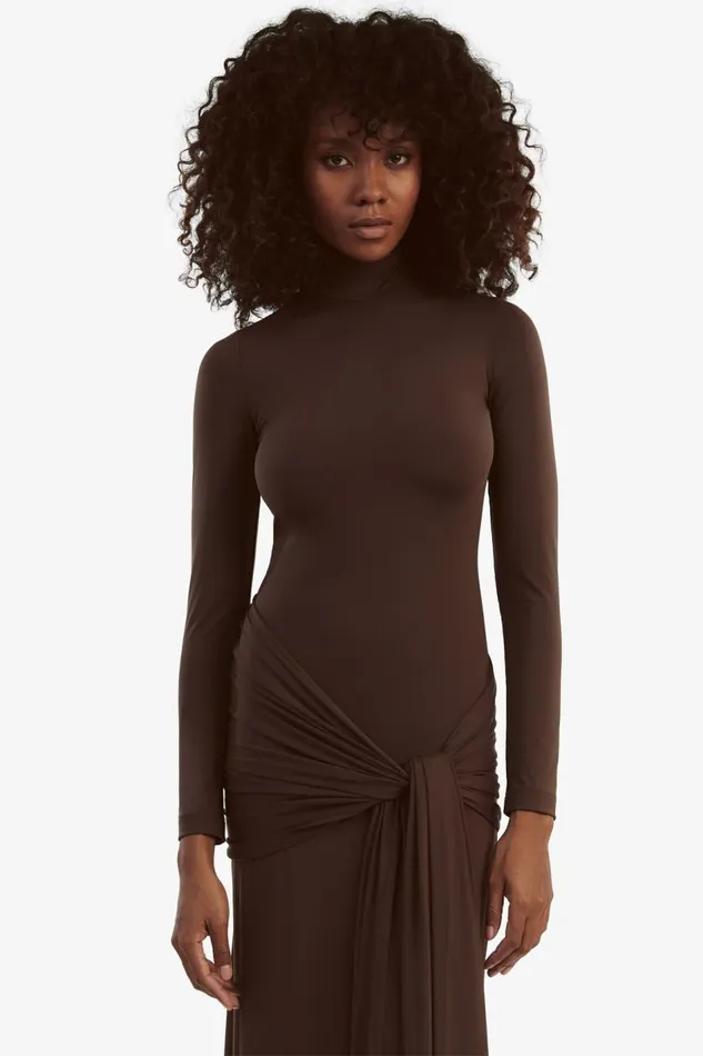 Bardot Day To Night Dresses Alix Maxi Tie Front Dress In Chocolate 8211 Women Bardot Day To Night Dresses Alix Maxi Tie Front Dress In Chocolate 8211 Women