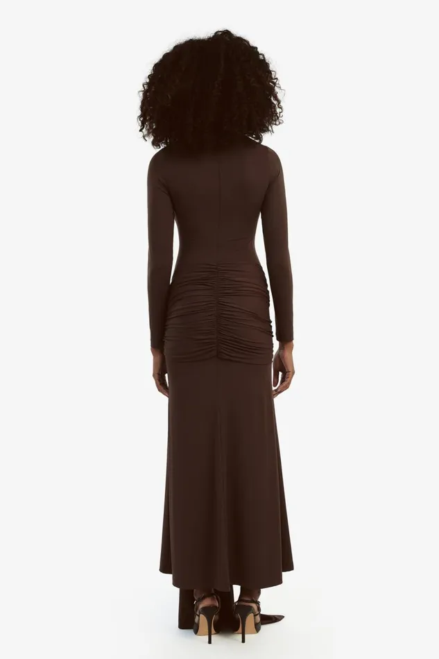Bardot Day To Night Dresses Alix Maxi Tie Front Dress In Chocolate 8211 Women Bardot Day To Night Dresses Alix Maxi Tie Front Dress In Chocolate 8211 Women