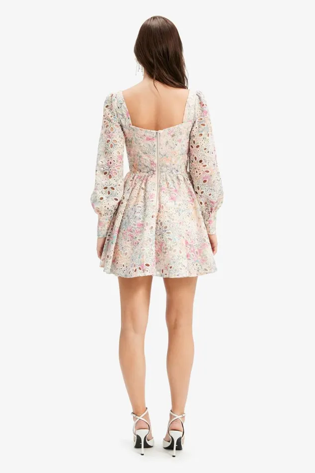 Bardot Day To Night Dresses Lila Flounce Broderie Dress In Pastel Floral 8211 Women Bardot Day To Night Dresses Lila Flounce Broderie Dress In Pastel Floral 8211 Women