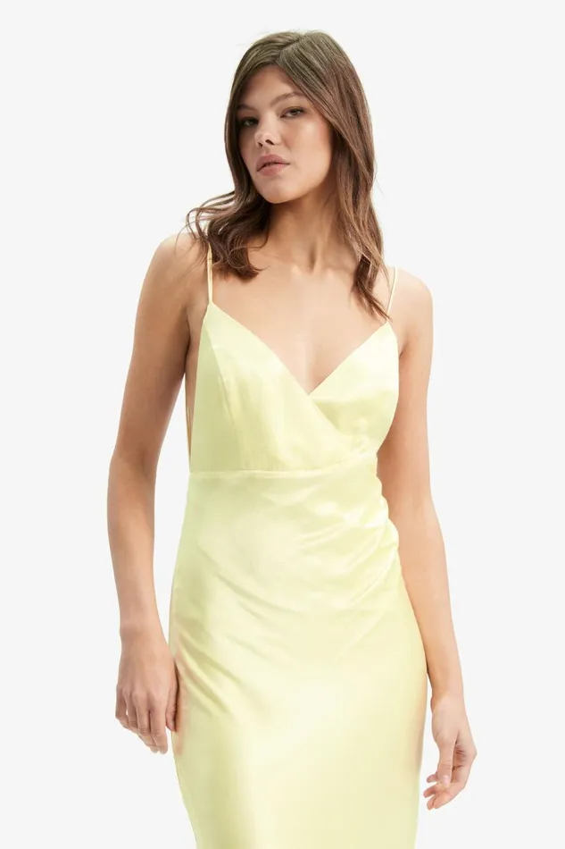 Bardot Occasion Dresses Demeter Midi Dress In Canary Ylw 8211 Women Bardot Occasion Dresses Demeter Midi Dress In Canary Ylw 8211 Women
