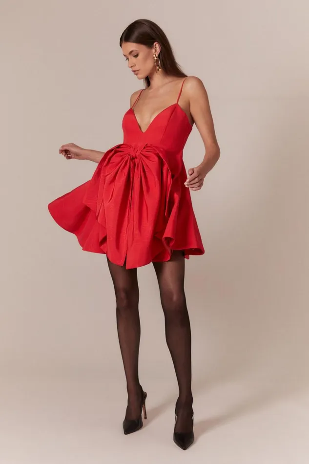 Bardot Party Dresses Annabelle Mini Dress In Fire Red 8211 Women