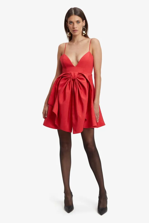 Bardot Party Dresses Annabelle Mini Dress In Fire Red 8211 Women Bardot Party Dresses Annabelle Mini Dress In Fire Red 8211 Women