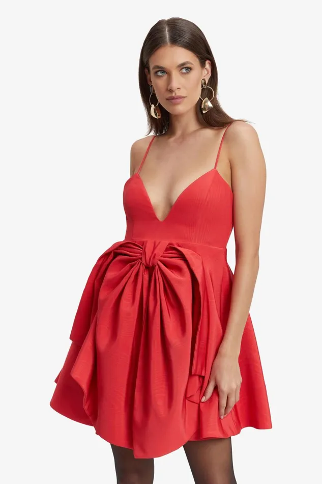 Bardot Party Dresses Annabelle Mini Dress In Fire Red 8211 Women Bardot Party Dresses Annabelle Mini Dress In Fire Red 8211 Women