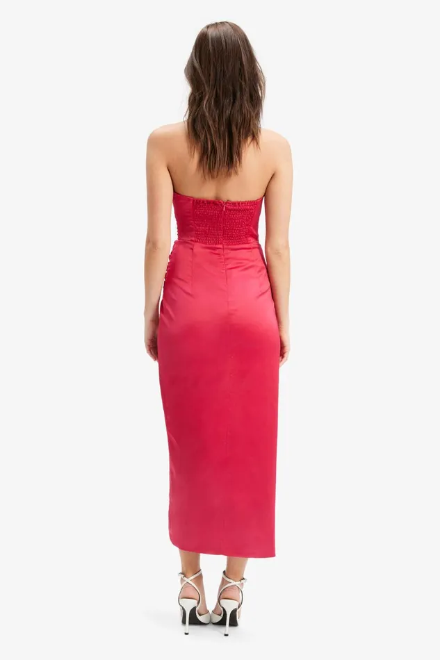 Bardot Party Dresses Yana Midi Dress In Fuchsia 8211 Women Bardot Party Dresses Yana Midi Dress In Fuchsia 8211 Women