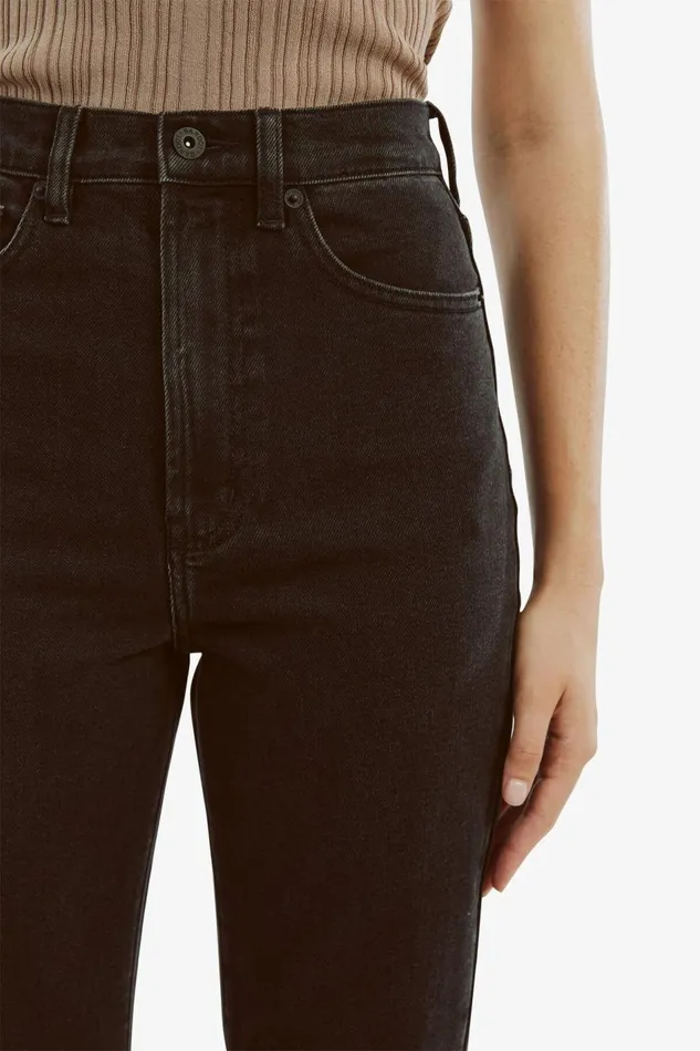 Bardot Straight Jean Heidi Straight Leg In Washed Black 8211 Women Bardot Straight Jean Heidi Straight Leg In Washed Black 8211 Women