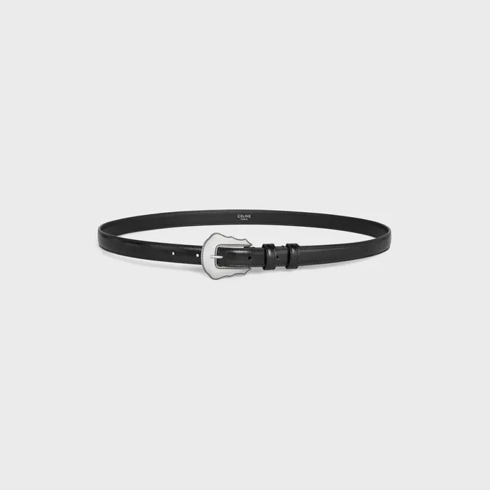 Bc04 18mm Belt In Taurillon Leather Black Men CELINE BELTS Bc04 18mm Belt In Taurillon Leather Black Men CELINE BELTS