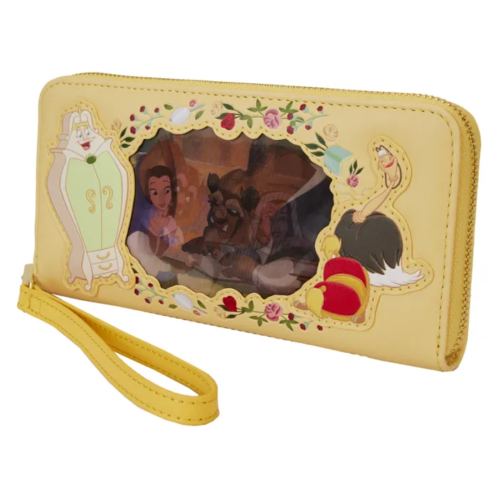 Beauty And The Beast Princess Series Lenticular Zip Around Wristlet Wallet Unisex Loungefly Bags and Wallets Beauty And The Beast Princess Series Lenticular Zip Around Wristlet Wallet Unisex Loungefly Bags and Wallets