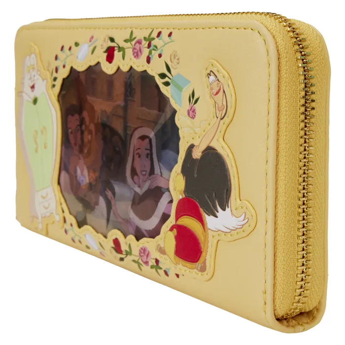 Beauty And The Beast Princess Series Lenticular Zip Around Wristlet Wallet Unisex Loungefly Bags and Wallets Beauty And The Beast Princess Series Lenticular Zip Around Wristlet Wallet Unisex Loungefly Bags and Wallets
