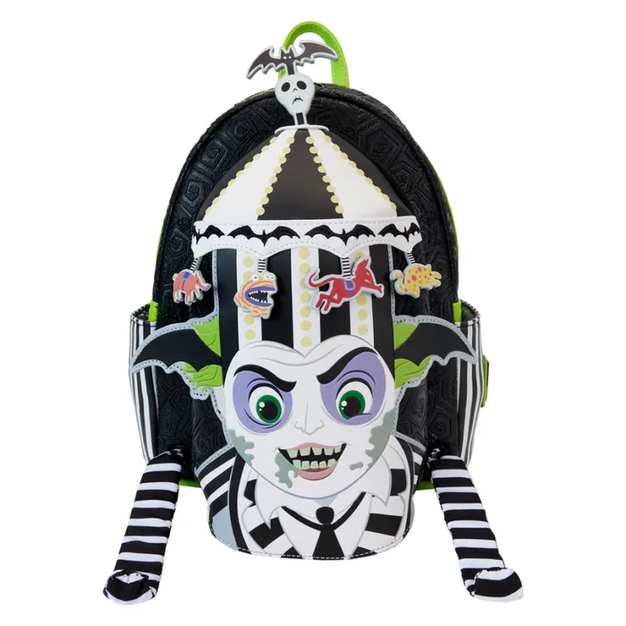Beetlejuice Carousel Hat Light Up Cosplay Mini Backpack Unisex Loungefly Backpacks
