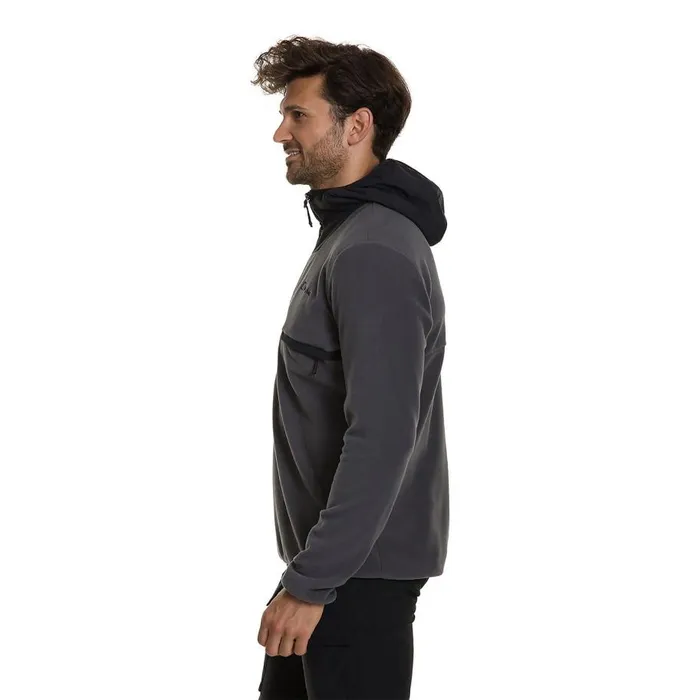 Berghaus Fleece Aslam Hooded Half Zip Fleece 8211 Grey 8211 Men
