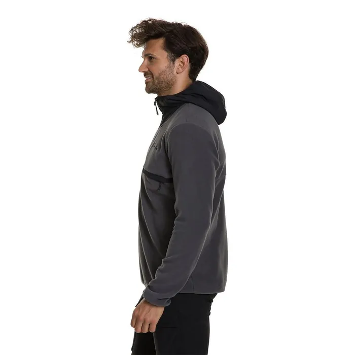 Berghaus Fleece Aslam Hooded Half Zip Fleece 8211 Grey 8211 Men