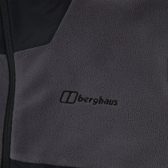 Berghaus Fleece Aslam Hooded Half Zip Fleece 8211 Grey 8211 Men