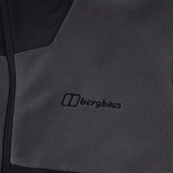 Berghaus Fleece Aslam Hooded Half Zip Fleece 8211 Grey 8211 Men