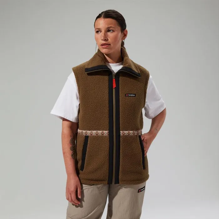 Berghaus Fleece Rhynie Aztec Fleece Gilet 8211 BrownBlack 8211 MenWomen Berghaus Fleece Rhynie Aztec Fleece Gilet 8211 BrownBlack 8211 MenWomen