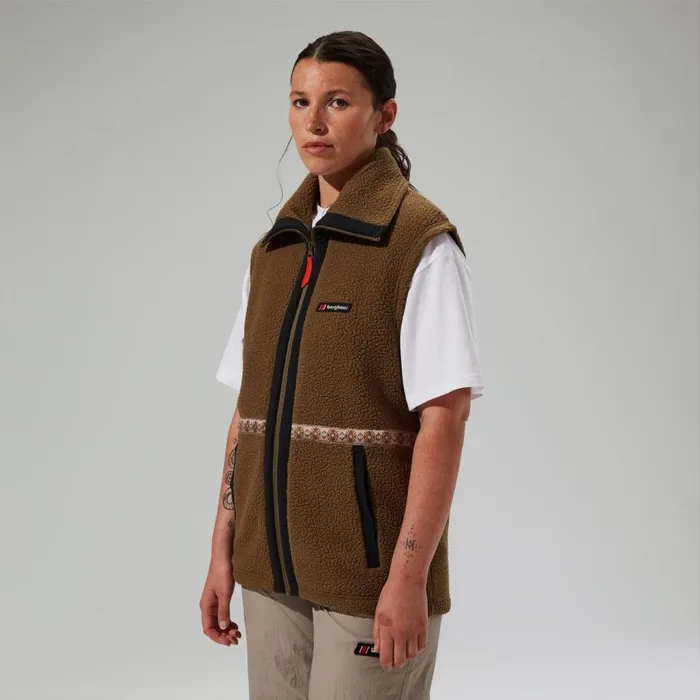 Berghaus Fleece Rhynie Aztec Fleece Gilet 8211 BrownBlack 8211 MenWomen Berghaus Fleece Rhynie Aztec Fleece Gilet 8211 BrownBlack 8211 MenWomen