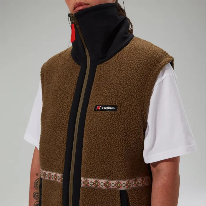 Berghaus Fleece Rhynie Aztec Fleece Gilet 8211 BrownBlack 8211 MenWomen Berghaus Fleece Rhynie Aztec Fleece Gilet 8211 BrownBlack 8211 MenWomen