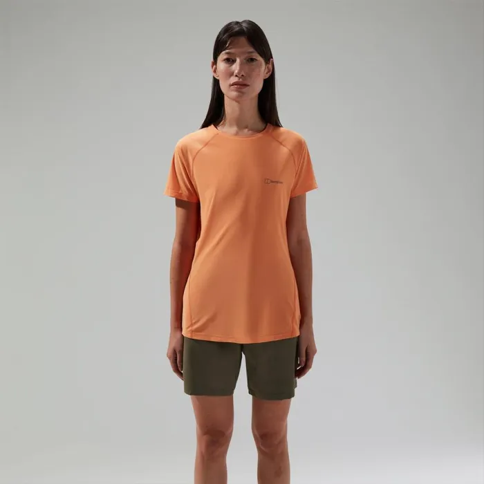 Berghaus TShirts 247 Crew Short Sleeve Tech Tee Orange 8211 Women
