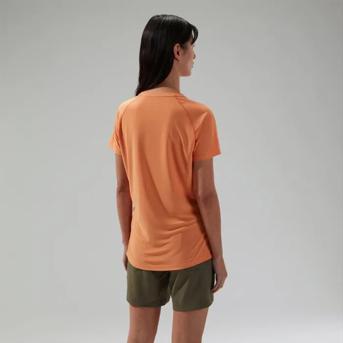 Berghaus TShirts 247 Crew Short Sleeve Tech Tee Orange 8211 Women