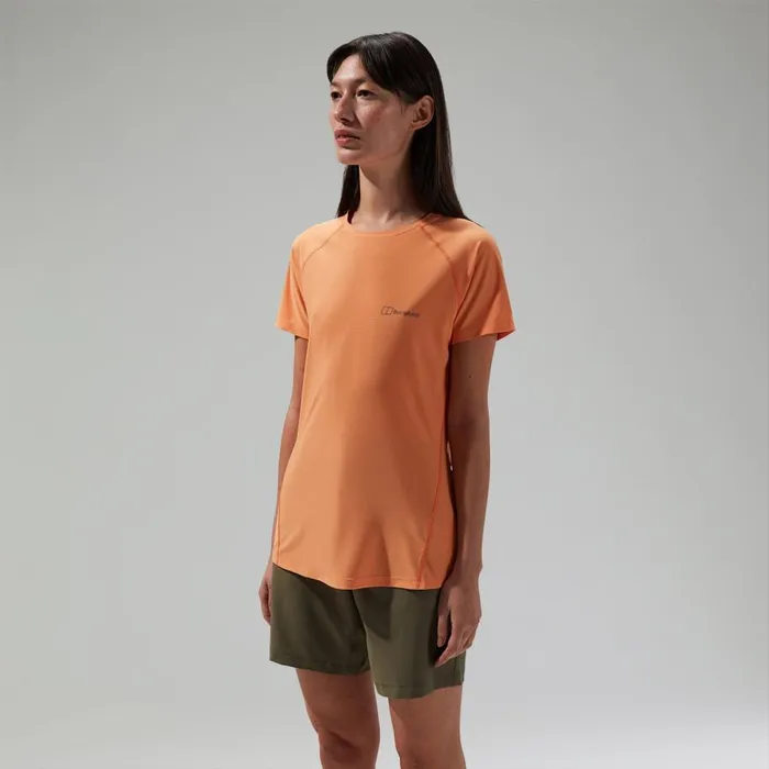 Berghaus TShirts 247 Crew Short Sleeve Tech Tee Orange 8211 Women