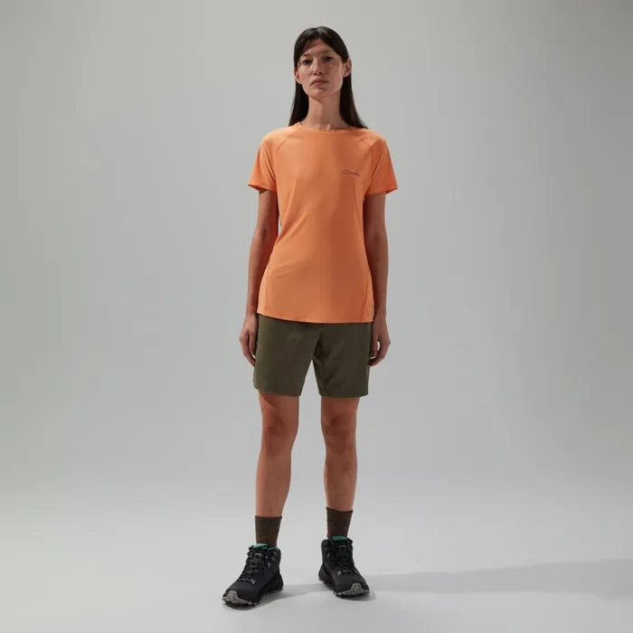 Berghaus TShirts 247 Crew Short Sleeve Tech Tee Orange 8211 Women