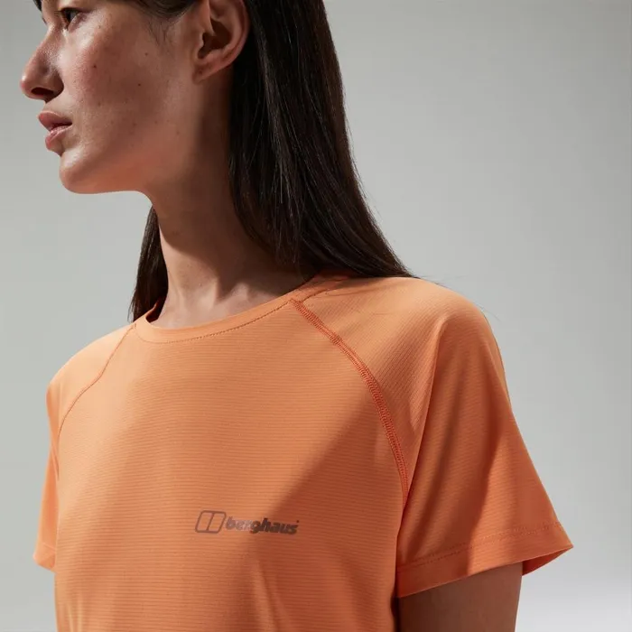 Berghaus TShirts 247 Crew Short Sleeve Tech Tee Orange 8211 Women