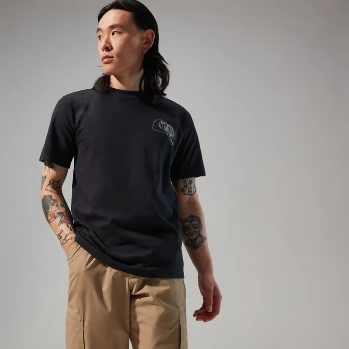 Berghaus TShirts Mens Hike Beans Short Sleeve Tee 8211 Black 8211 Men